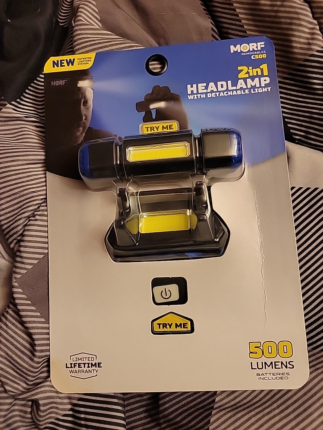 2 In 1 Headlamp With Detachable Light ( Morf Removables C500)