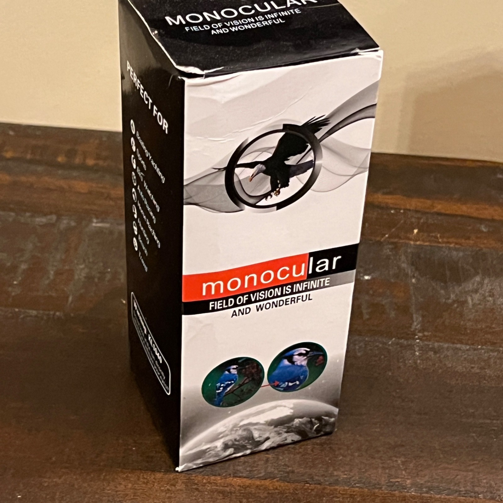 Monocular 16x52 Day And Night FOV 22 Degrees Lanyard Strap Excellent NIB