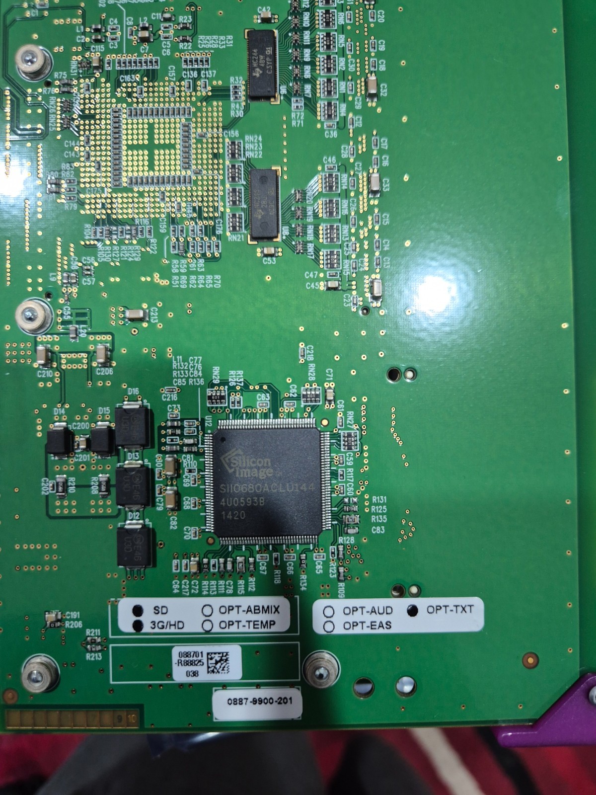Miranda Grass Valley LGK3901 logo keyer card for Densite frames OPT SD/3G/HD/TXT