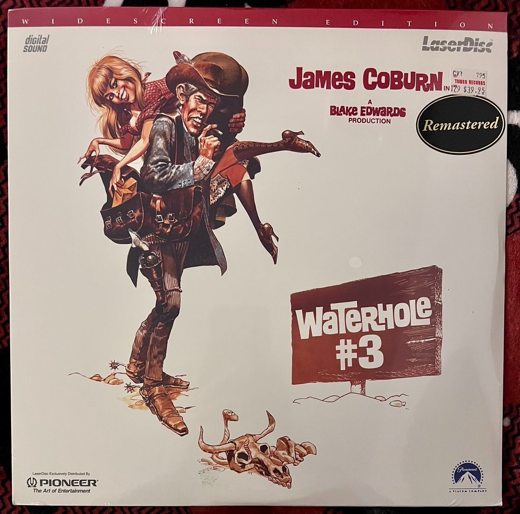 Sealed Waterhole #3 1967 Laserdisc Widescreen James Coburn