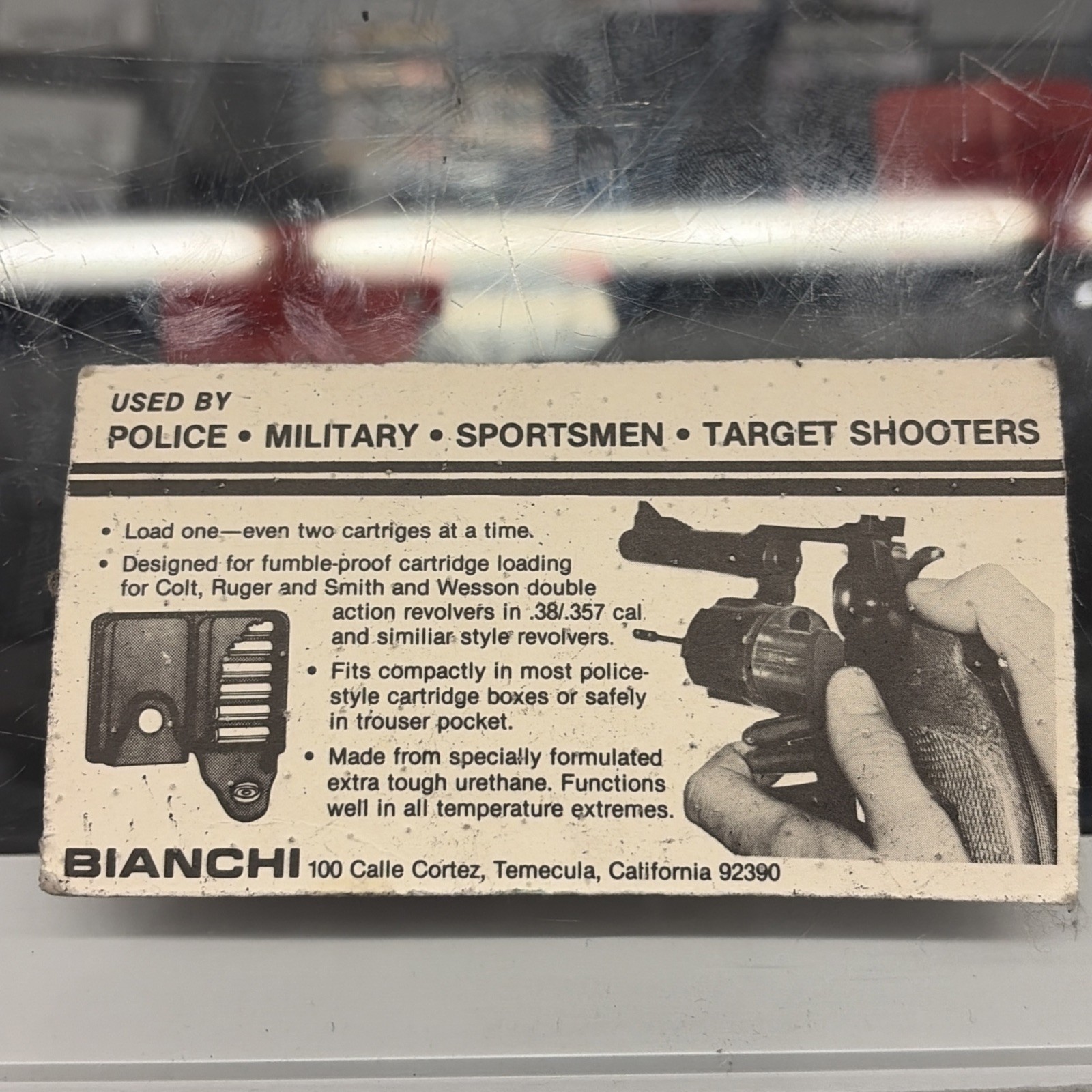 Bianchi Speed Strips Loading Device For .38, .357, 9mm Caliber Rounds Pair 20054