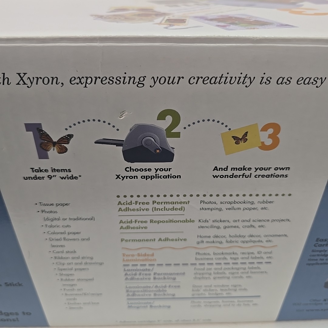 Xyron Model 900 Laminator Laminating Sticker Making Machine Label