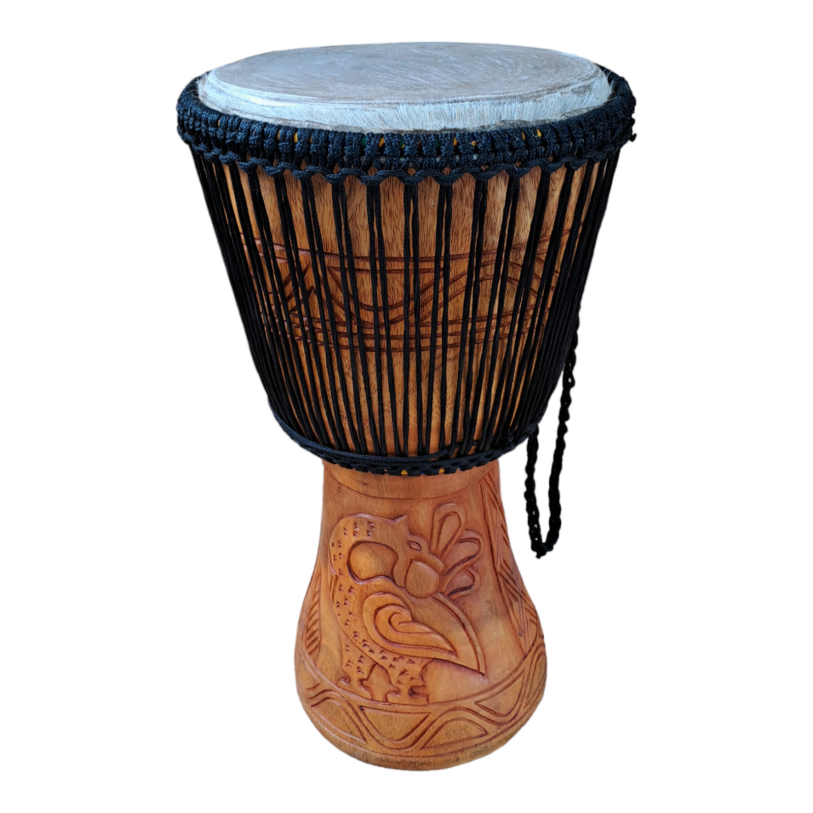 Personalized African Drum - Custom Name Engraved - Hand Carved Djembe