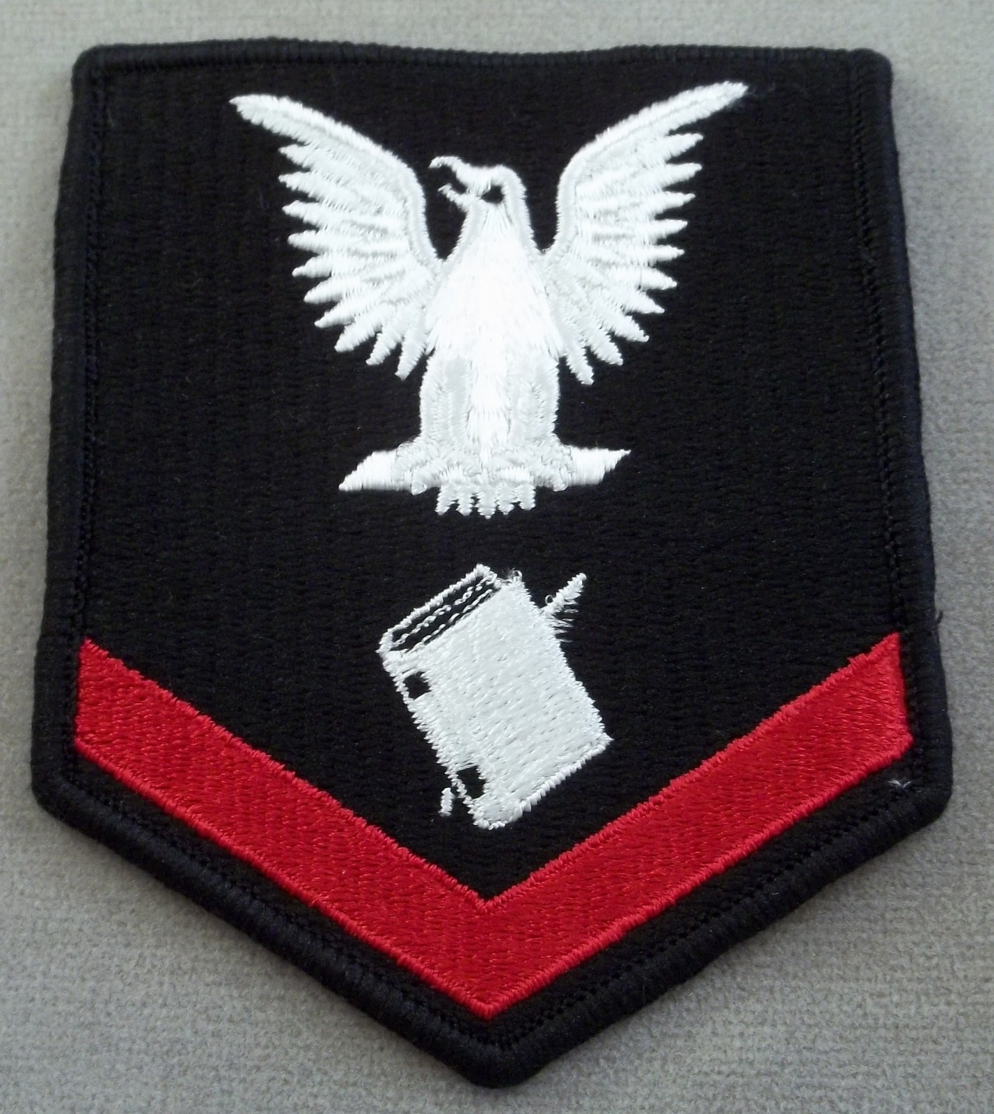 US Navy PO 3 Personnel Specialist Merrowed Edge Embroidered Sleeve Rate