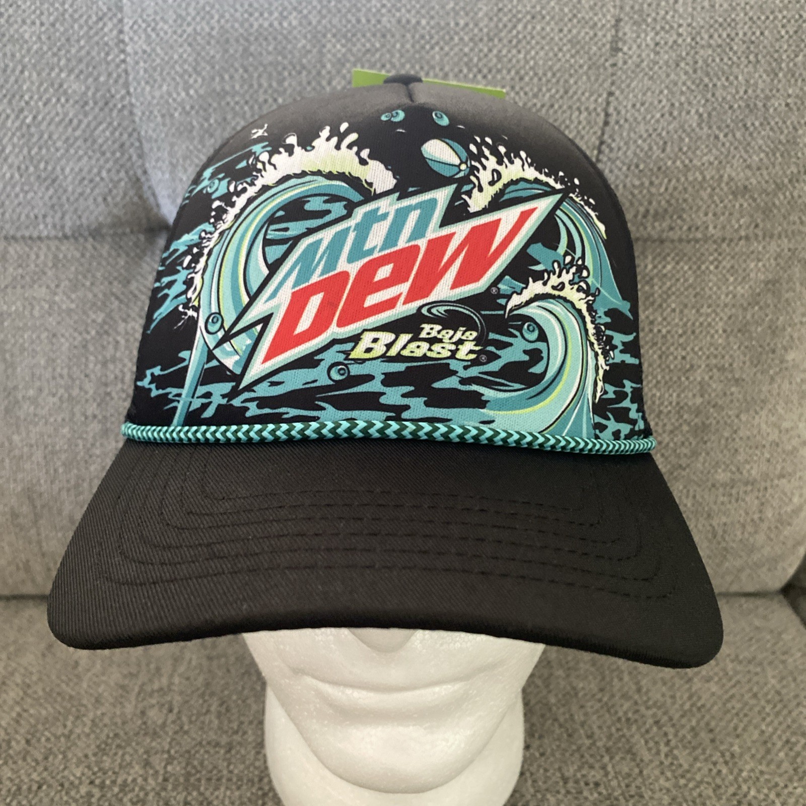 Mountain Dew Baja Blast Big Waves Trucker Hat Multi-Color