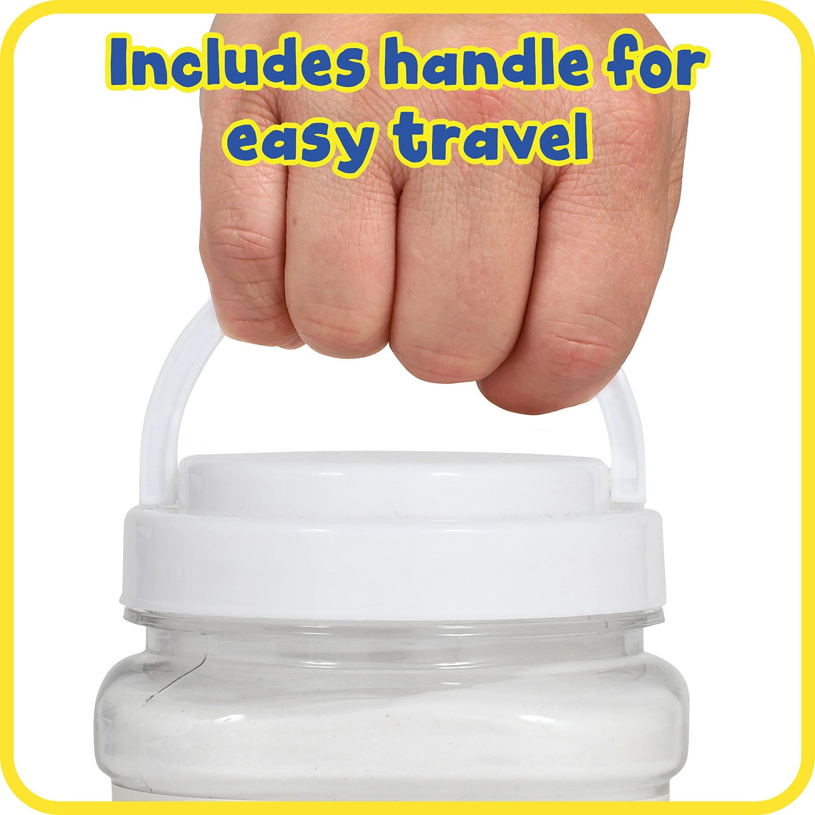 Ready 2 Learn Colored Sand | White | 2.2 lbs | 3.25"L x 3.5"W x 5"H,