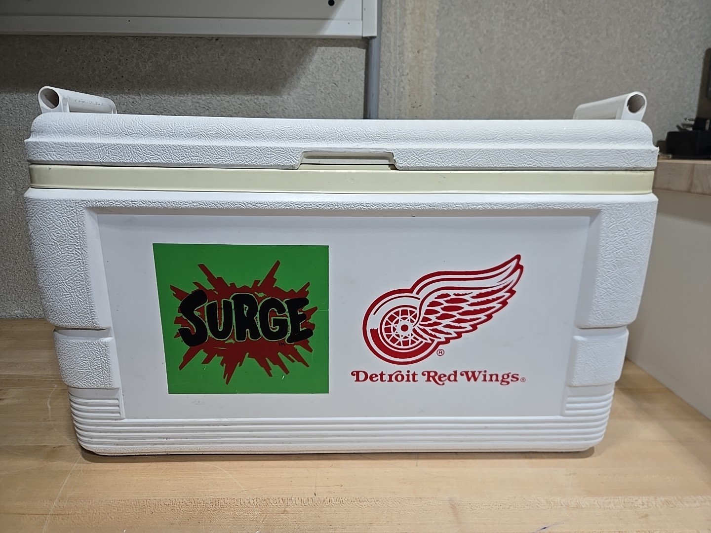 Vintage Surge Detroit Red Wings Igloo Promo Cooler Y2K 90s Full Size (See Plug)