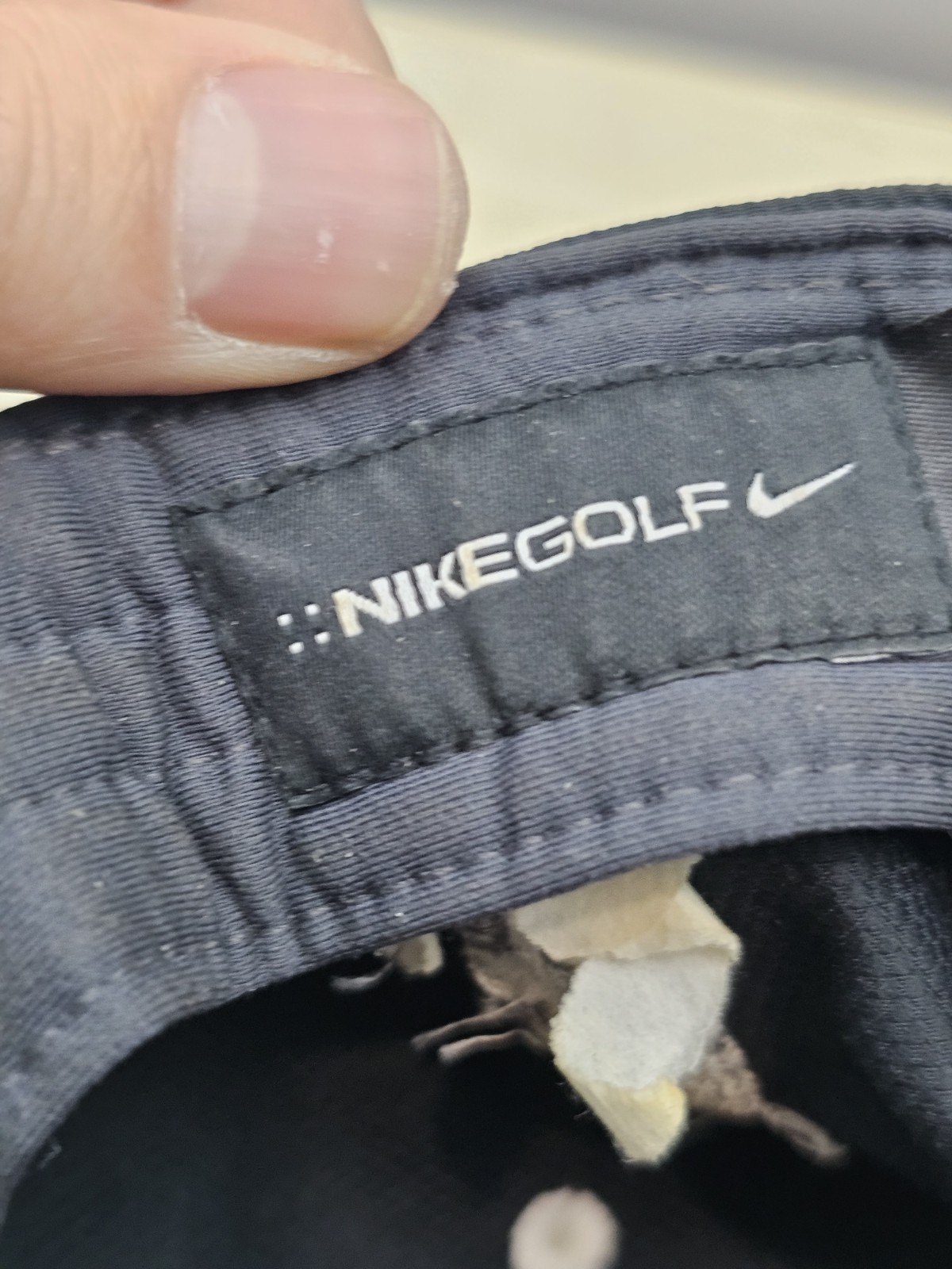 Nike Golf Highland CC Adjustable Strapback Hat Black Dri Fit Cap