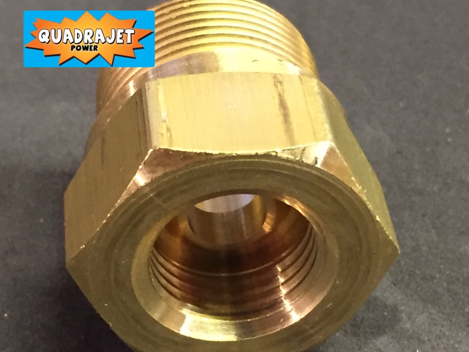 Quadrajet Inlet Fuel filter Housing, 7/8" x 20 threads, Early style, New