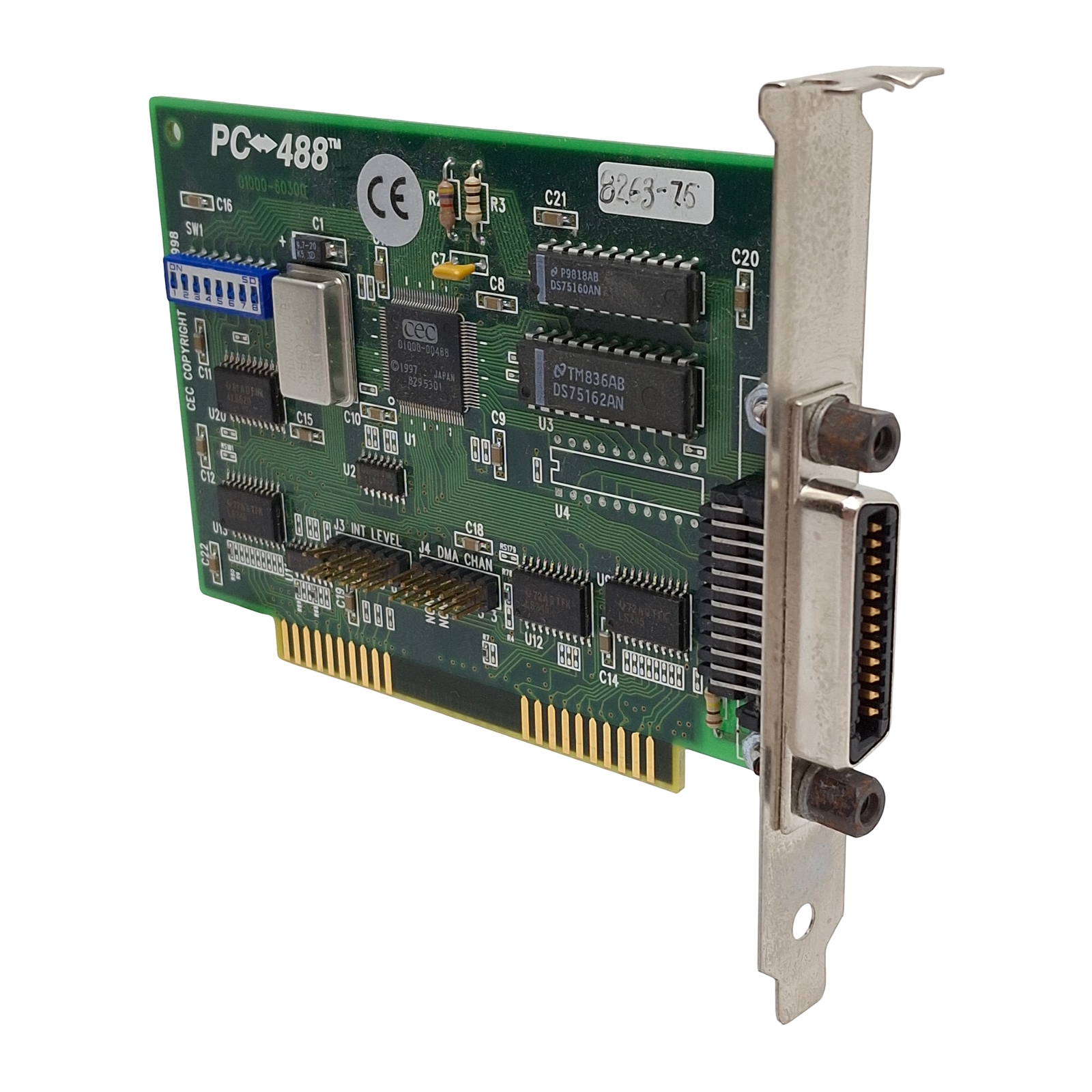 CEC PC-488 01000-60300 Rev D General Purpose Interface Bus Card IEEE-488 ISA Bus