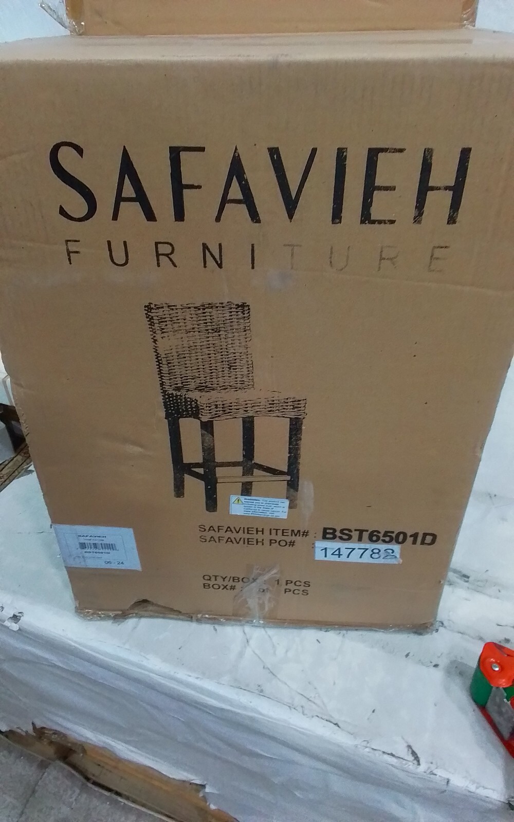 Safavieh TOBIE RATTAN COUNTER STOOL, Reduced Price 2172756614 BST6501D
