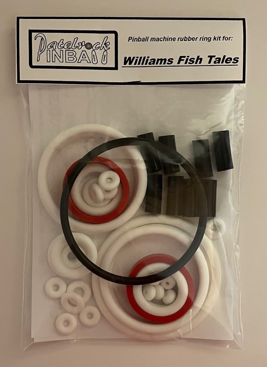 1992 Williams Fish Tales Pinball Machine Rubber Ring Kit FT
