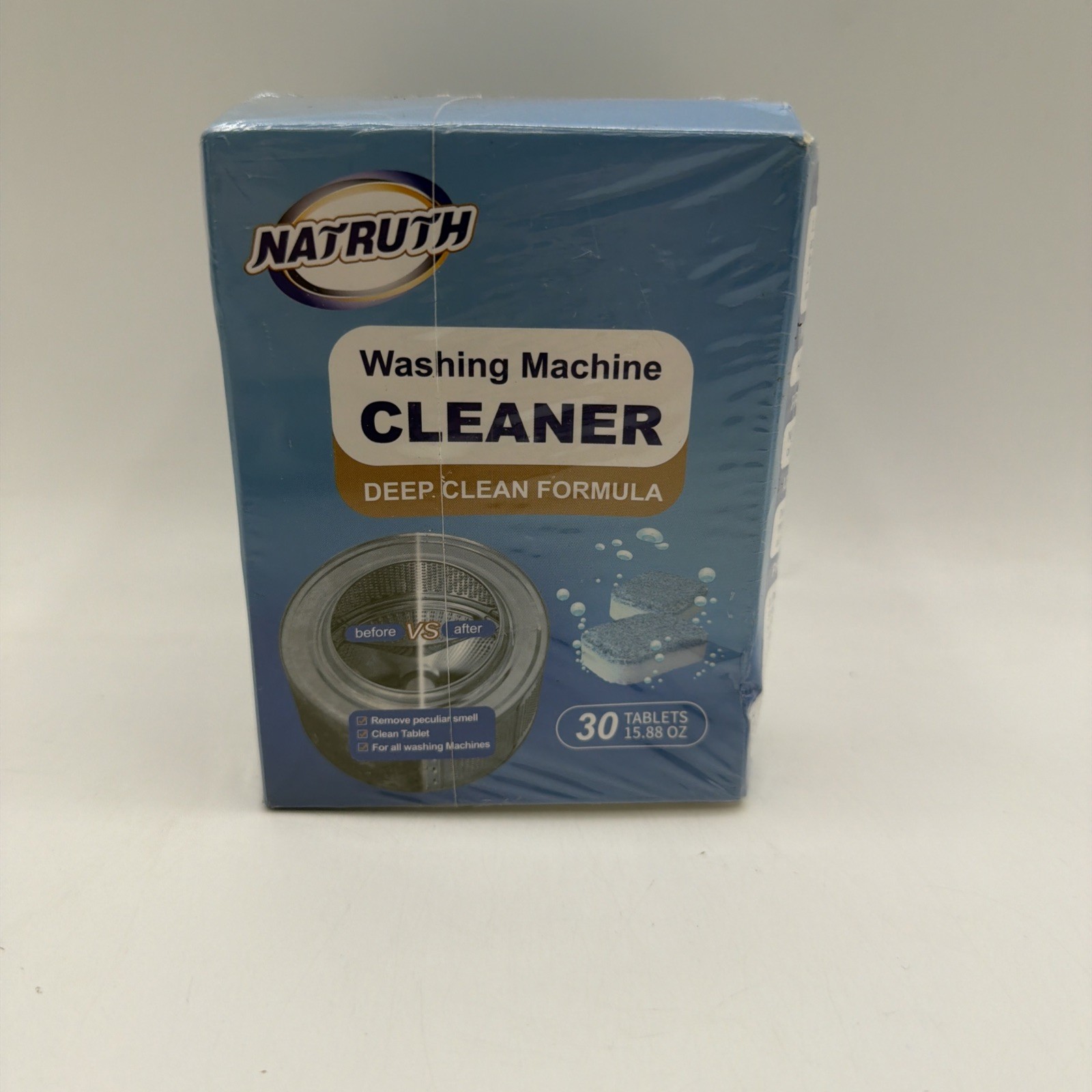 Natruth Washing Machine Cleaner Active Oxygen Effervescent Tablets 30 Tablets