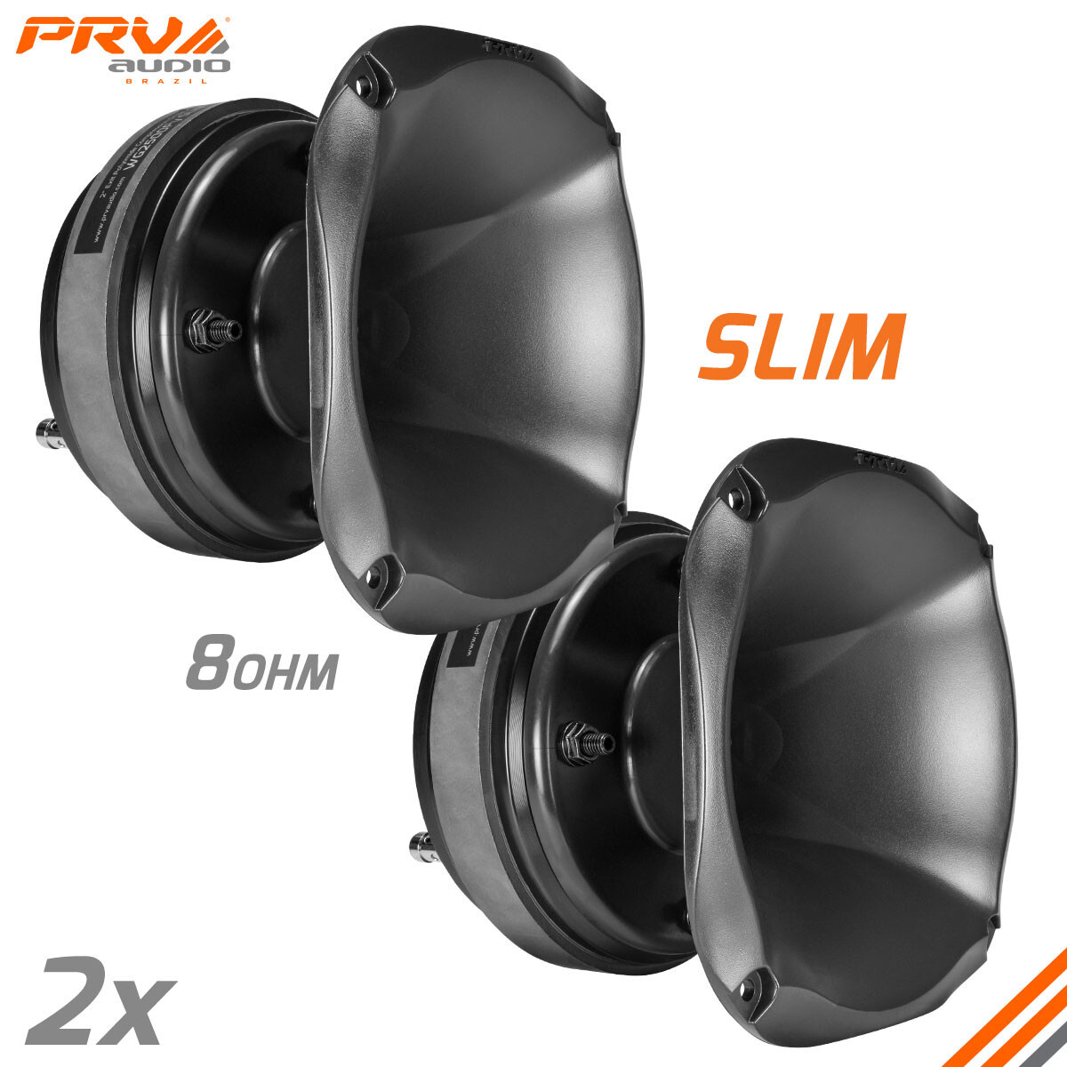 2x PRV 2″ Driver WG2500Py SLIM 400 Watts 8 Ohm - Shallow Mount High Frequency