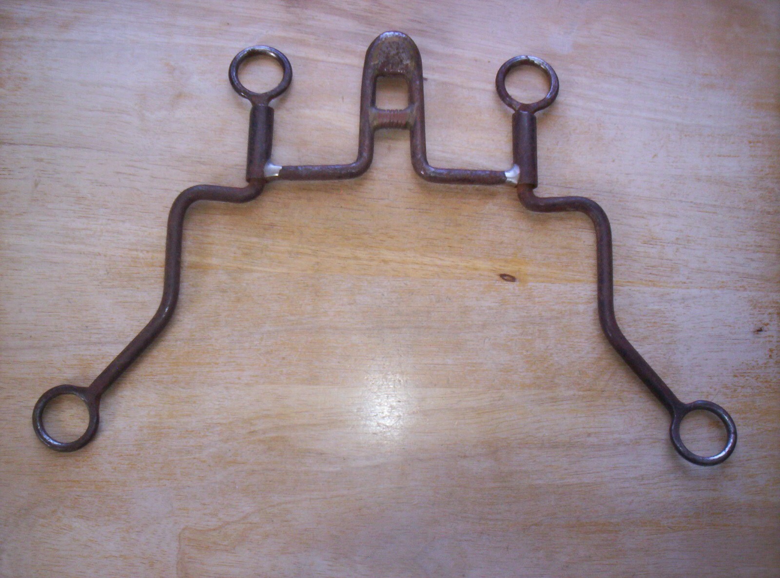 Used Rusty Black Iron High Port Spade Bit 5" Mouth