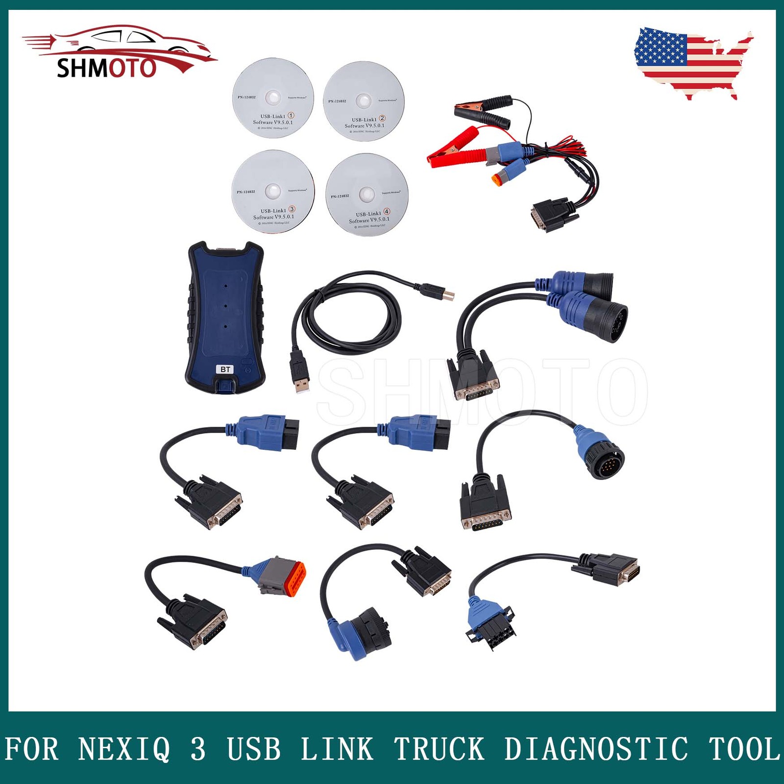 For NEXIQ 3 USB Link Truck Diagnostic Tool link 3 Bluetooth Diesel Truck Diagnos