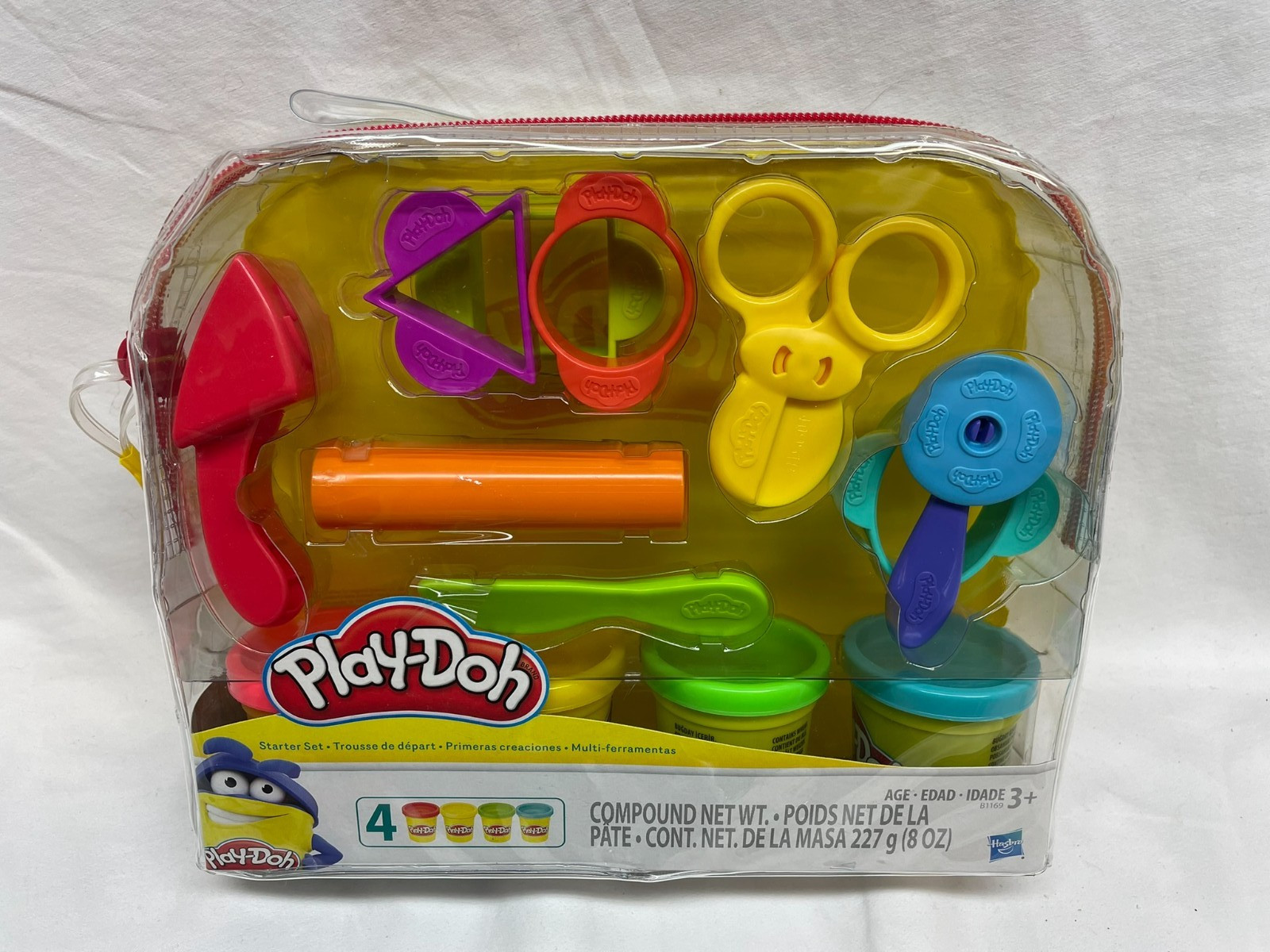 Play-Doh STARTER SET W/ 4 COLORS AND FUN TOOLS Ages 3+ NEW