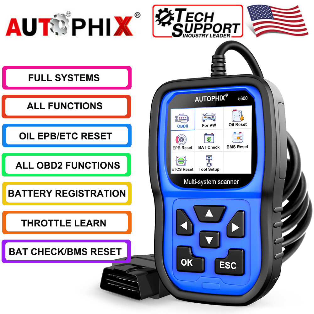 Autophix 5600 OBD2 Scanner ABS SRS EPB Code Reader Professional Diagnostic Tool