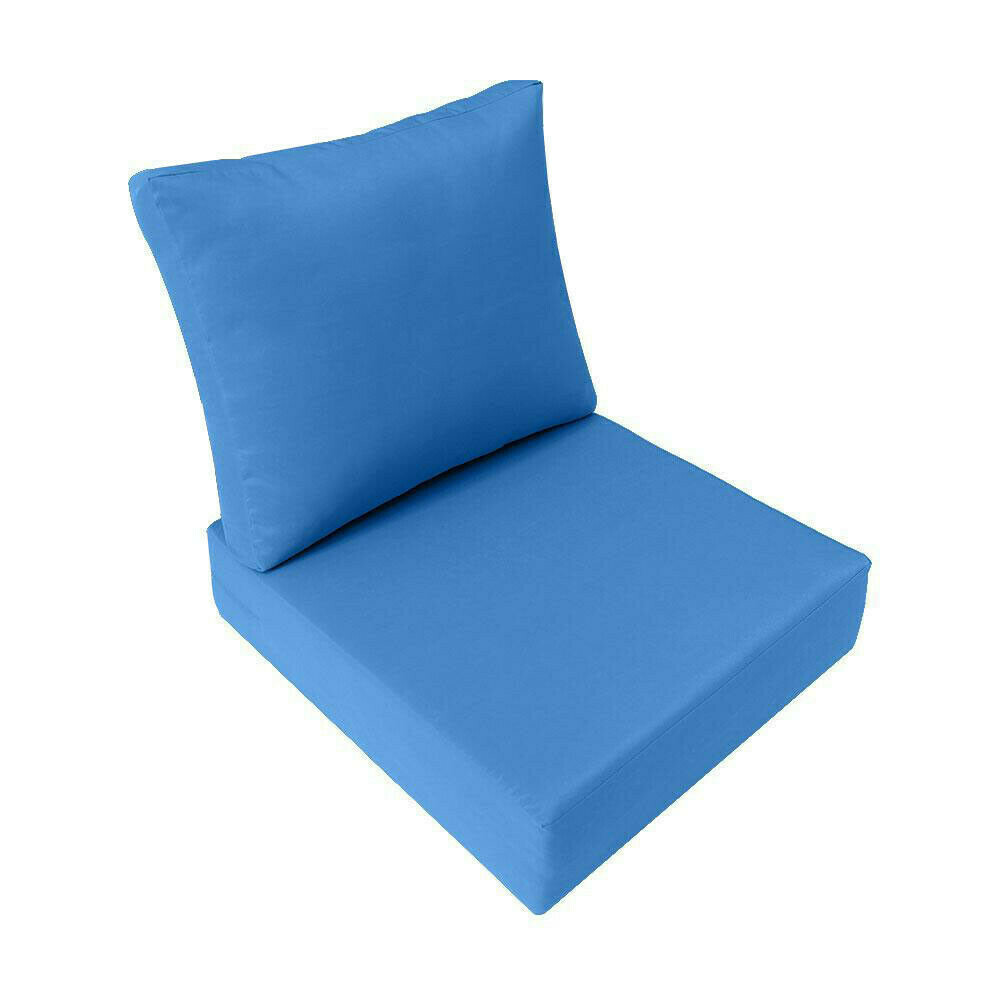 Knife Edge Outdoor Deep Seat Cushion 26x30x6 Patio Furniture Seat Cushion AD102