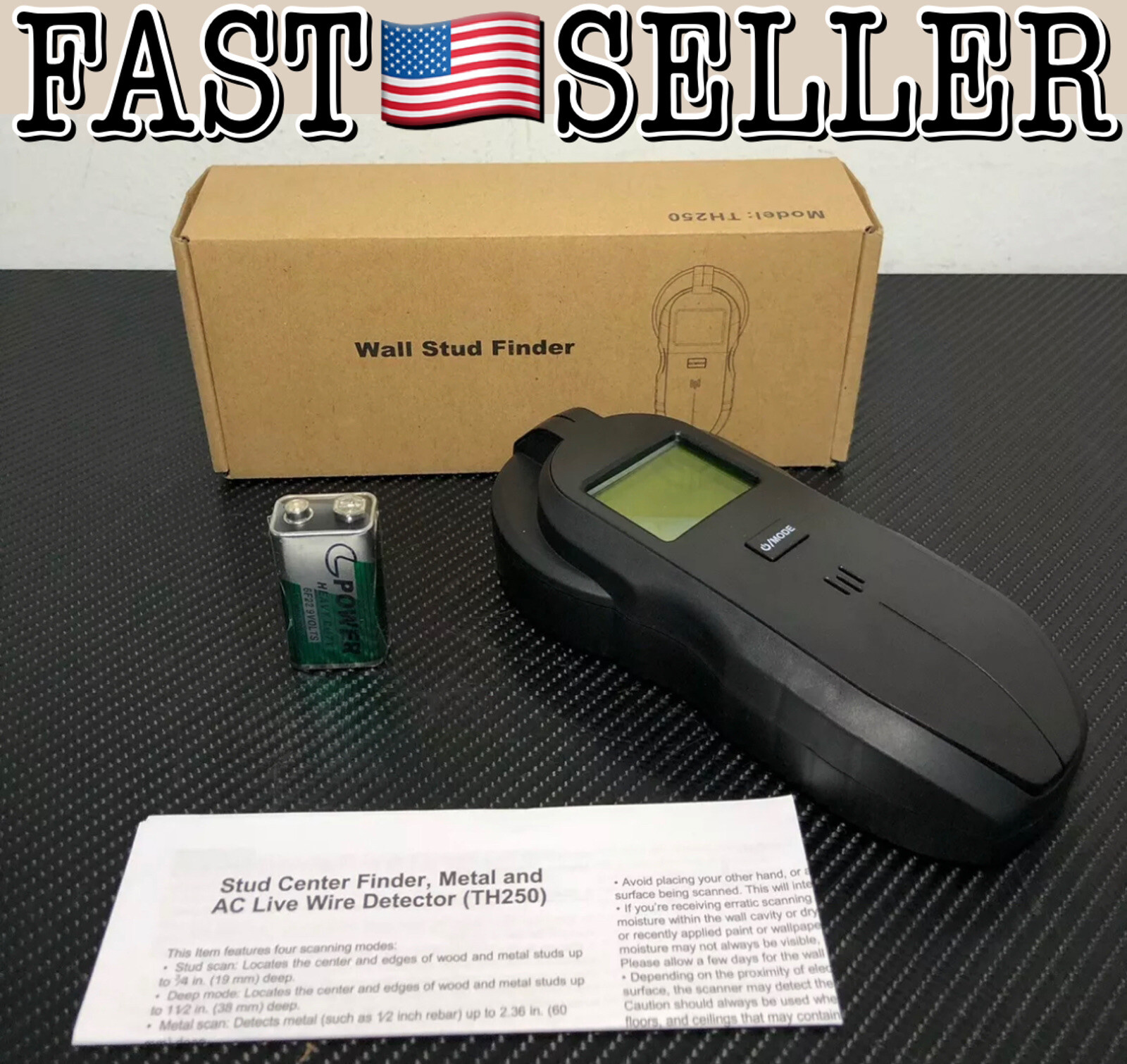 Stud Finder Sensor Wall Scanner 4 in 1 Electronic Stud Sensor Beam Finders - NEW