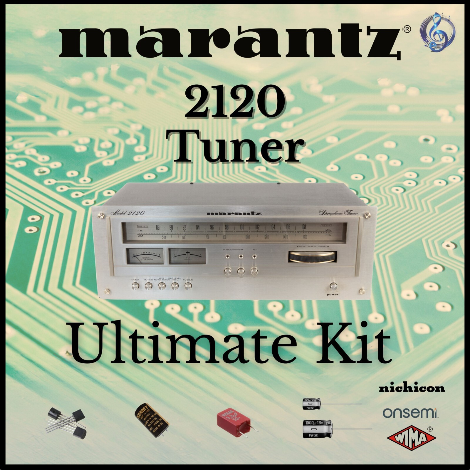Marantz 2120 Tuner Ultimate Upgrade Kit Genuine Parts Restoration