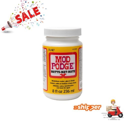 Mod Podge Matte Sealer, Glue & Finish: All-in-One Craft Solution- Quick Dry, ...