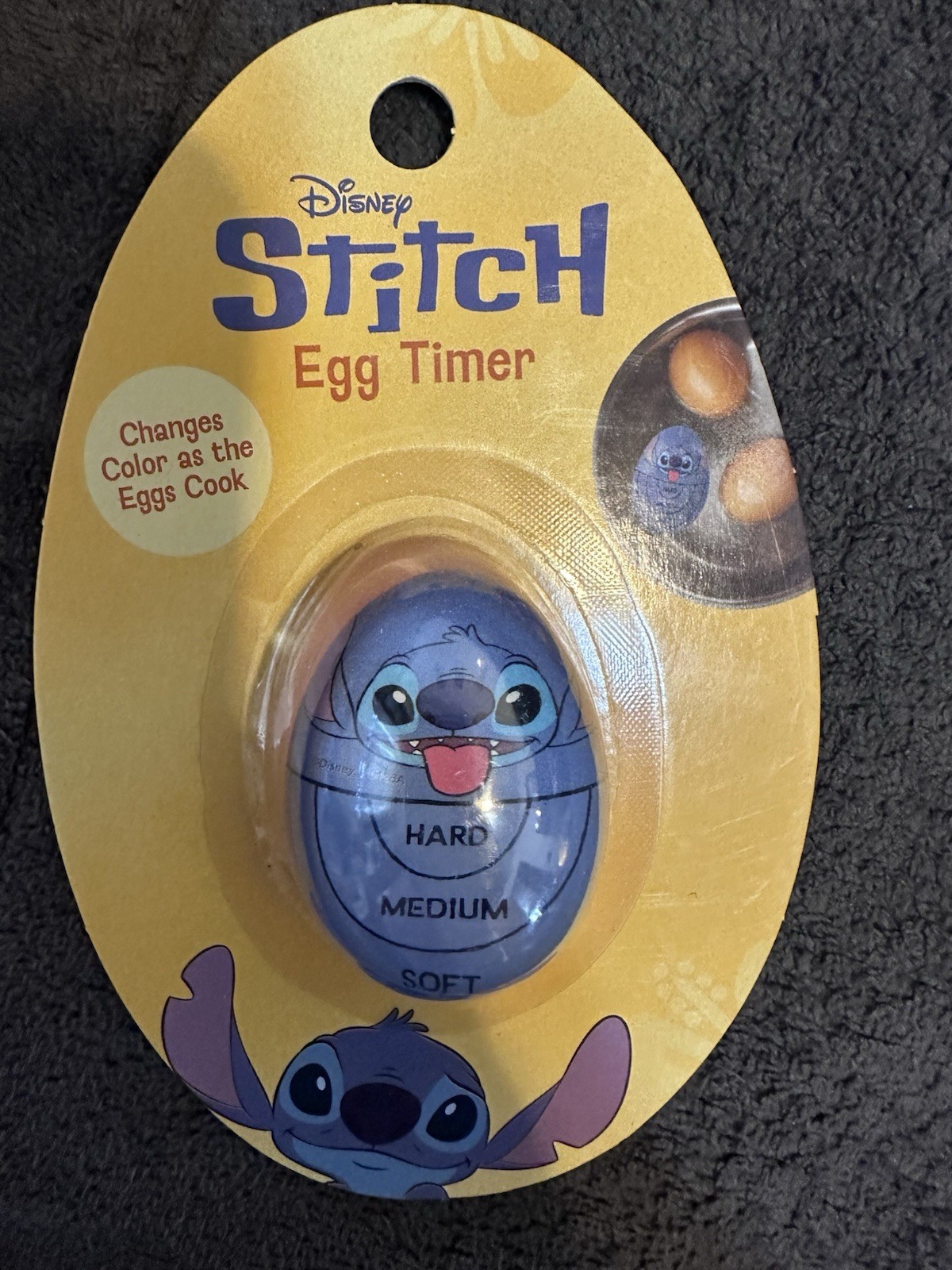 Disney Stitch Egg Timer Changes Colors as the Egg Cooks NEW