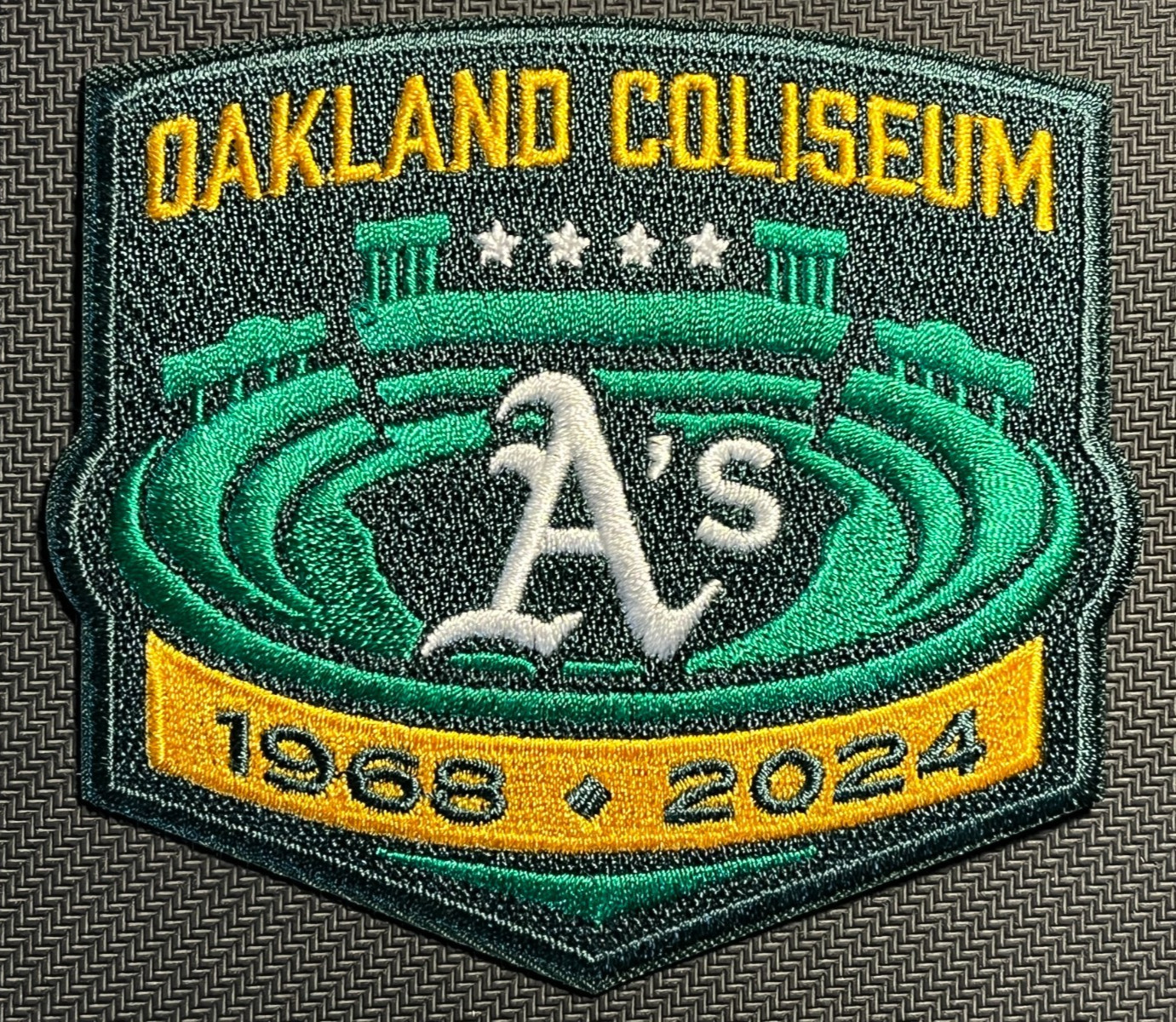 Oakland A's Athletics patch oakland coliseum patch Oakland Coliseum iron or 4"