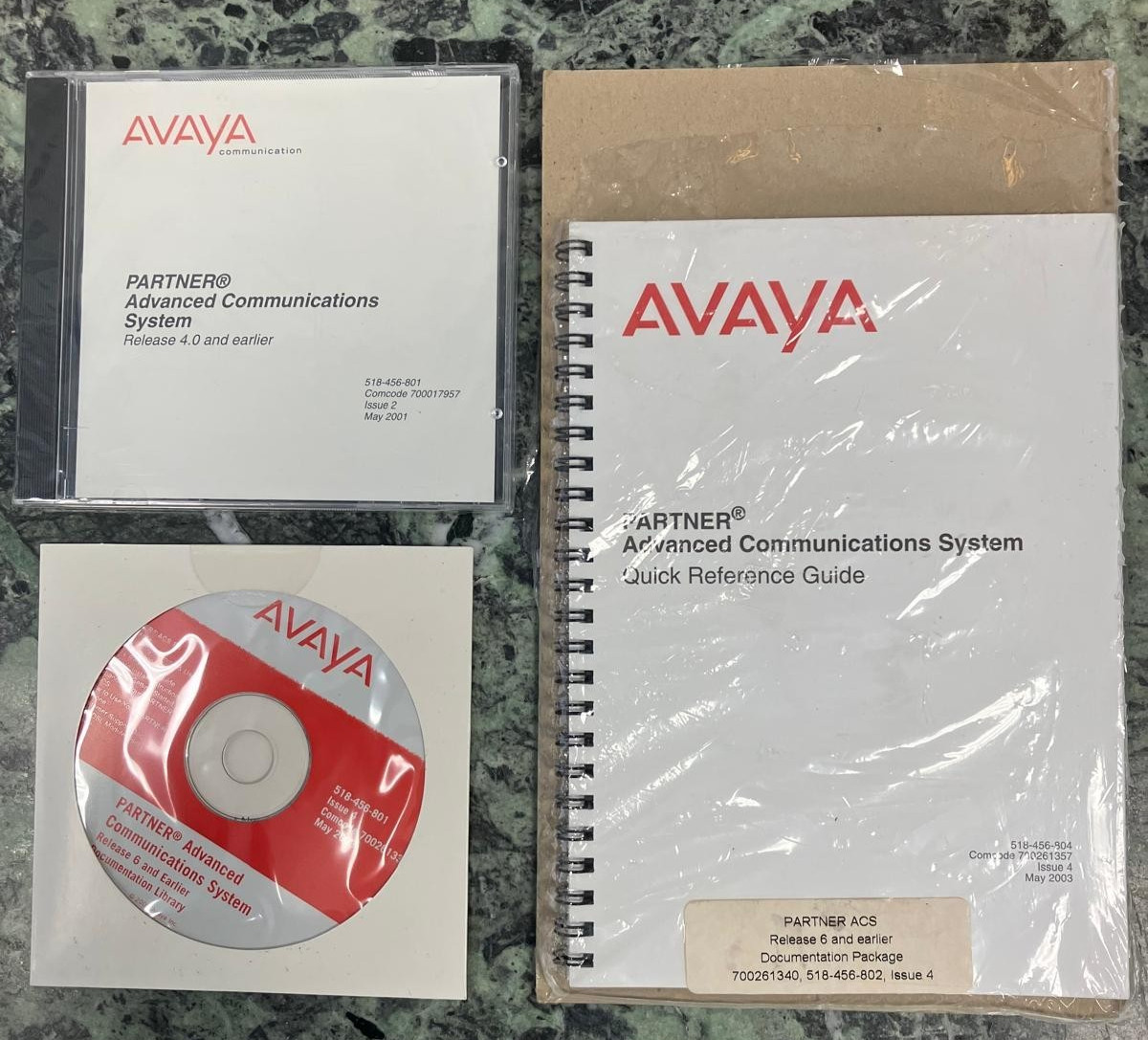 Avaya Partner Advanced Communications System Quick Reference Guide and Software