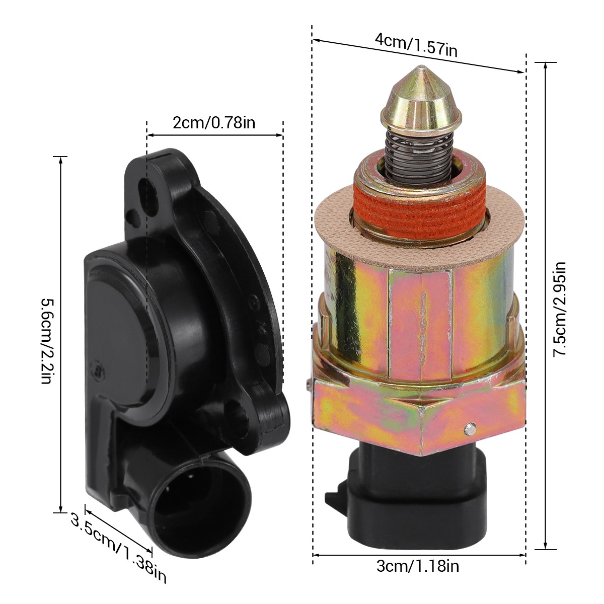 Throttle Position Sensor and Idle Air Control Valve Set For Chevy C/K 1500 2500