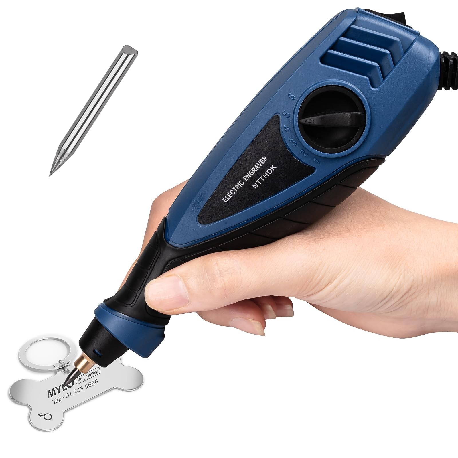 25W Engraving Pen, 6 Speed Power Engraving Tool, Handheld Engraver Pen with T...