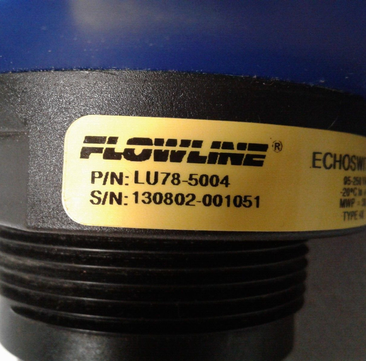 Flowline LU78-5004 Ultrasonic Level Switch Echoswitch - New in Box