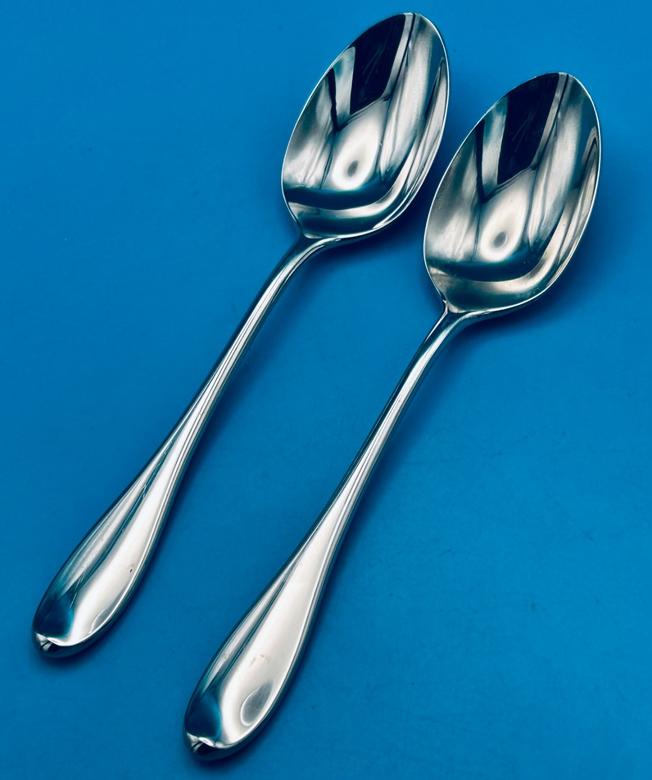 2 TWO Gorham STUDIO Teaspoons 6 1/4" Stainless Flatware Design Studio 18/8 JAPAN