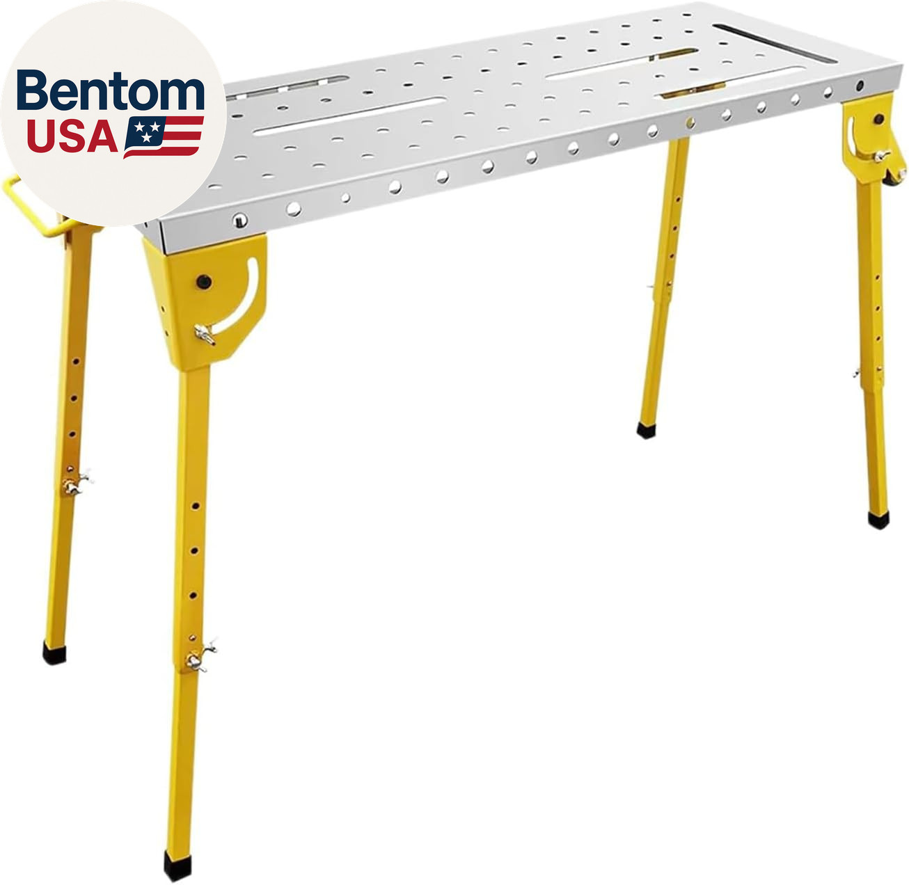Welding Table 44X21 Inch - Welding Workbench Table 500Lbs Load Capacity Steel on