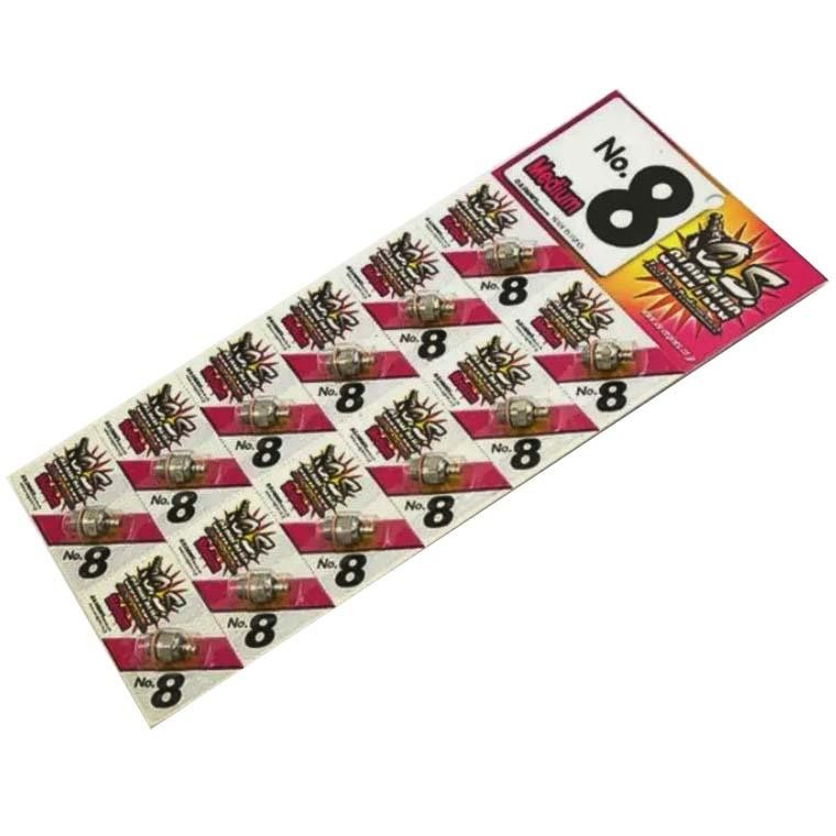 12pcs O.S Spark Glow Plug NO.8 OS #8 Hot For Nitro Engine RC Car Airplane