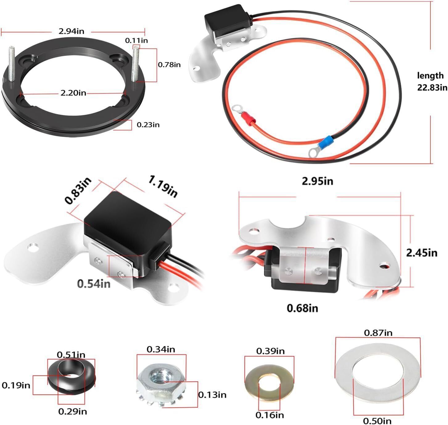 for 1181 Pertronix Ignitor Electronic Ignition Conversion for Delco 8 Cylinder
