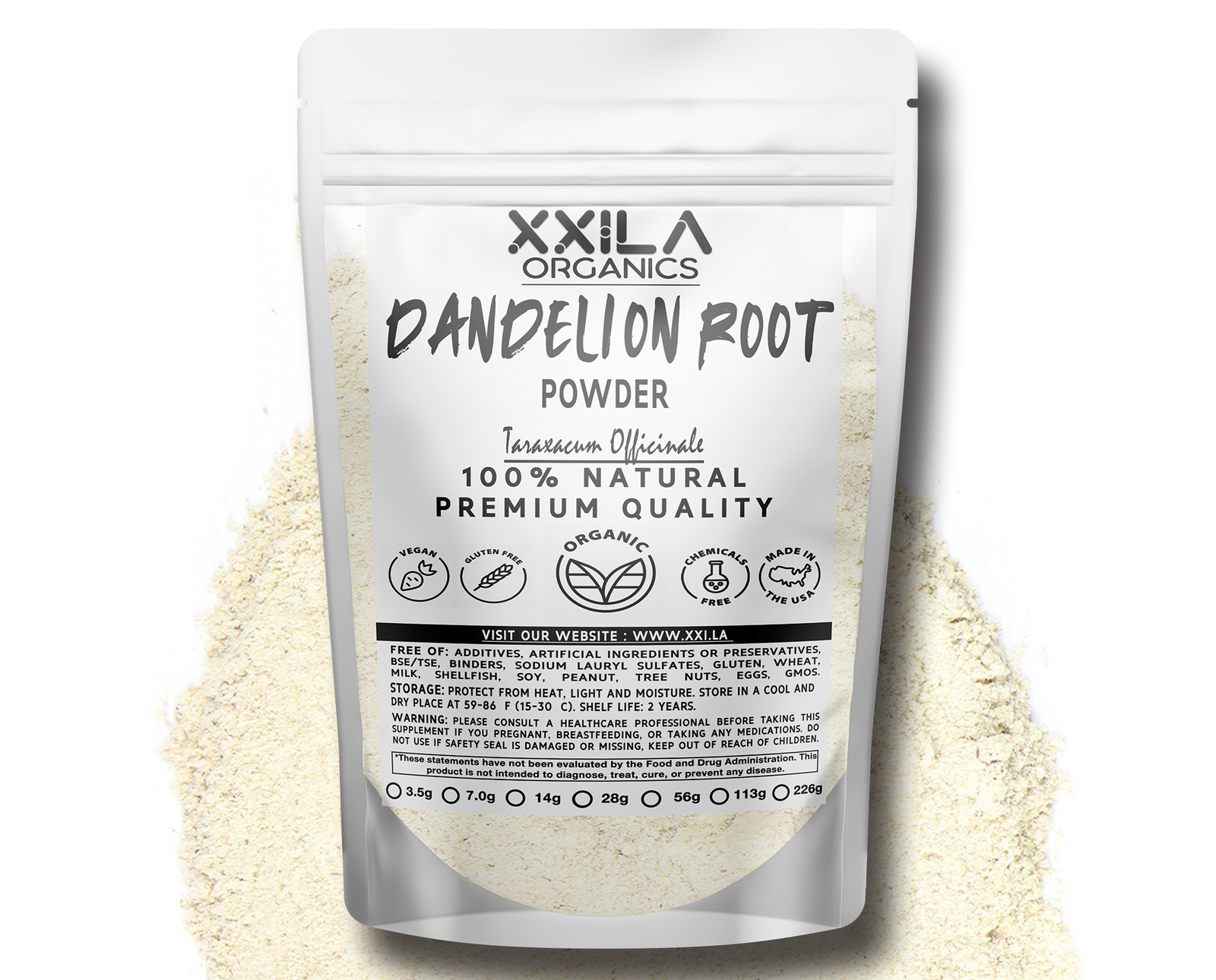 Dandelion Root Powder - 100% Natural Premium Quality