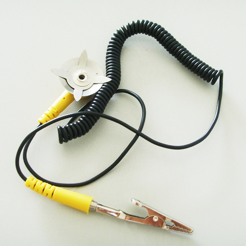 5PCS Anti-Static Coil Cable Anti Static Mats Grounding Point Cord