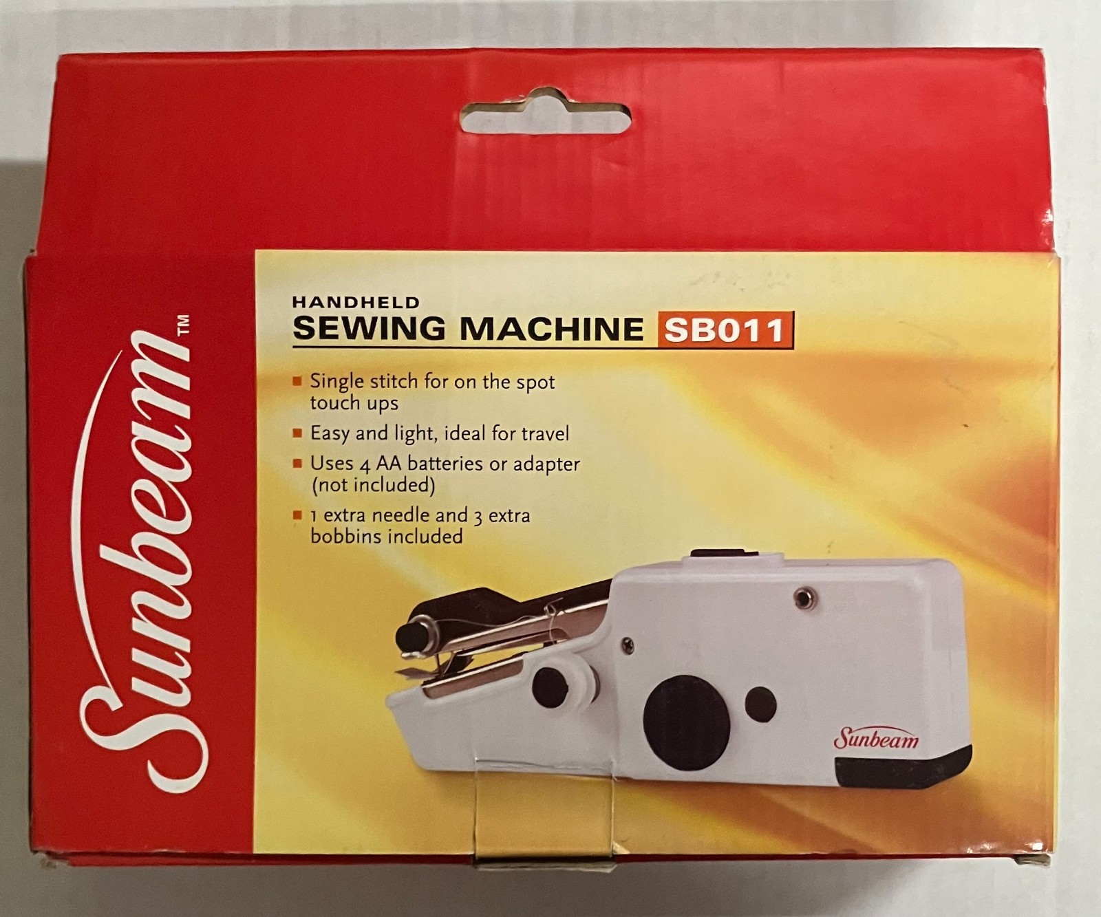 Handheld Sewing Machine Sunbeam Portable Cordless SB011 (NEW, SHIPS FREE)