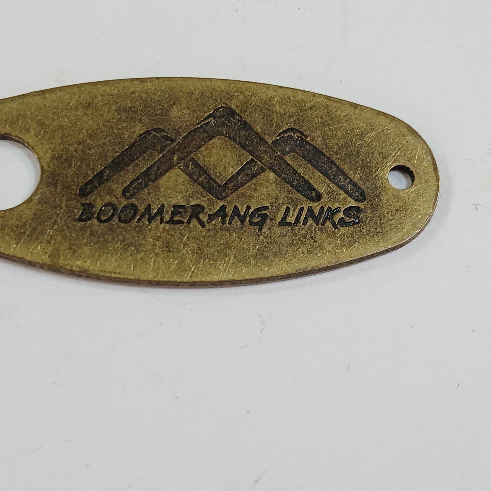 Boomerang Links Logo Golf Divot Repair Tool