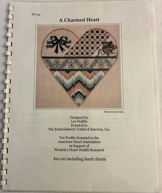 Lot 3 Needlework Pattern Chart Booklets Padilla, Griffith, Tomlinson Heart, Rose
