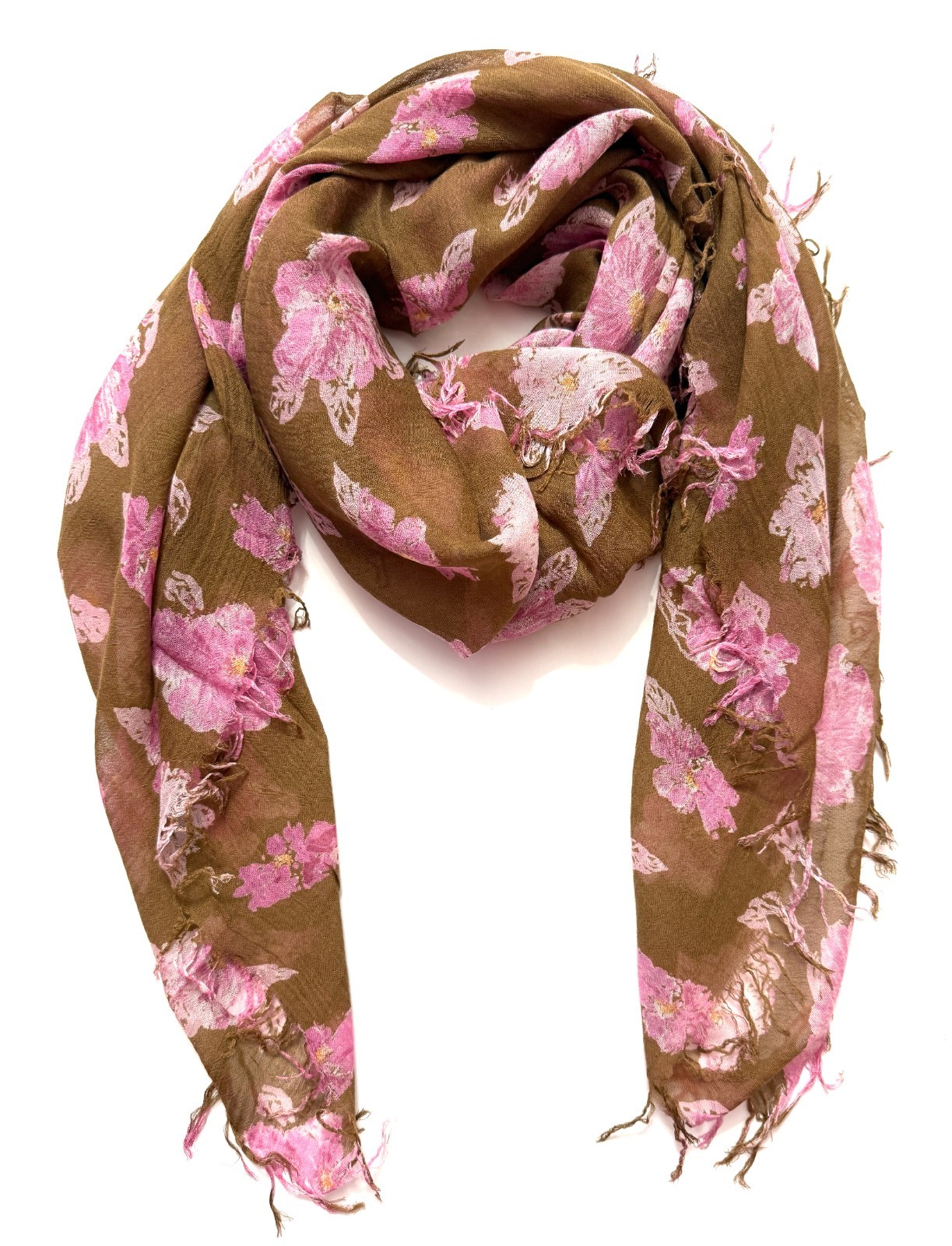 Chan Luu Otter Combo Viscose Scarf Wrap 40"x40" TSP-SC-6898