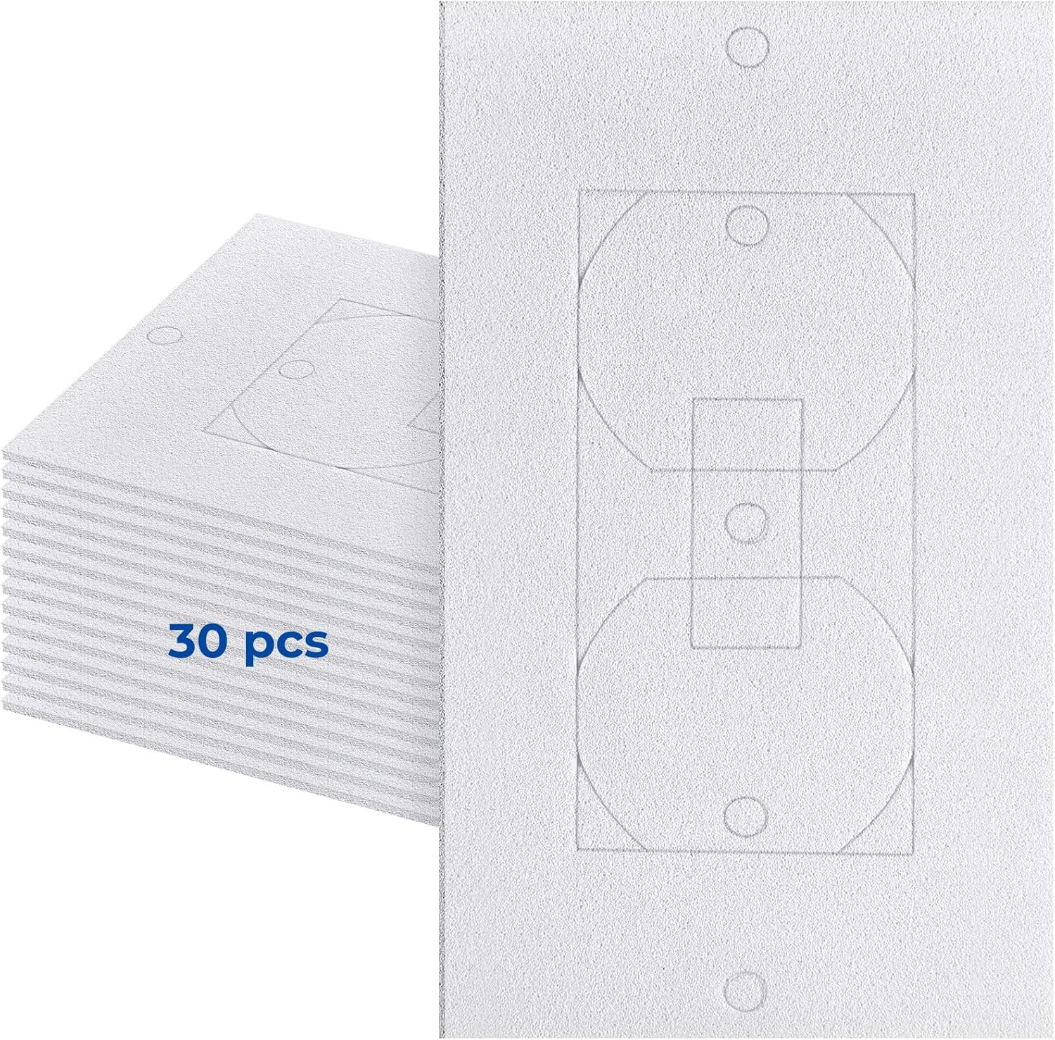 Wall Insulation Outlet Insulators Draft Sealers, 30 Pack Electrical Outlet Insul
