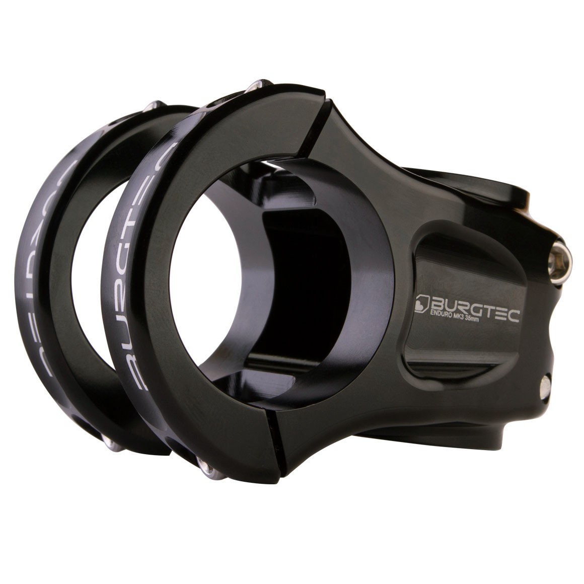 Burgtec Enduro MK3 MTB Mountain Bike Bicycle Stem Black 0 degree 35.0 x 50mm