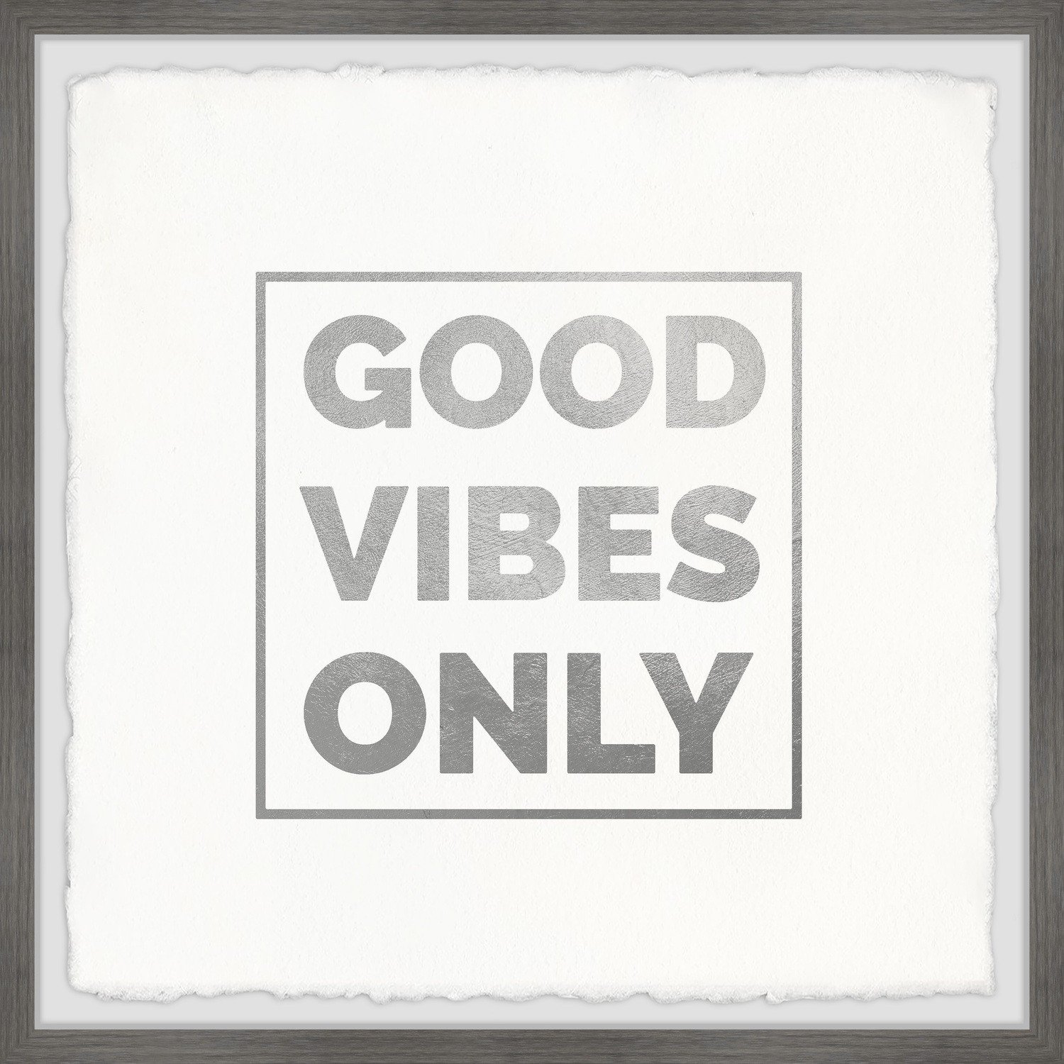 Marmont Hill Good Vibes Only XIII Framed Painting Print 24x24