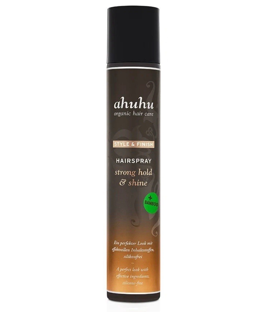 ahuhu Style & Finish Hairspray + Bamboo Strong Hold & Shine 16.9oz/500ml Sealed