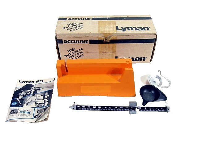 Lyman Acculine Reloading Scale Accuscale 505 Grain Precision Powder Scale