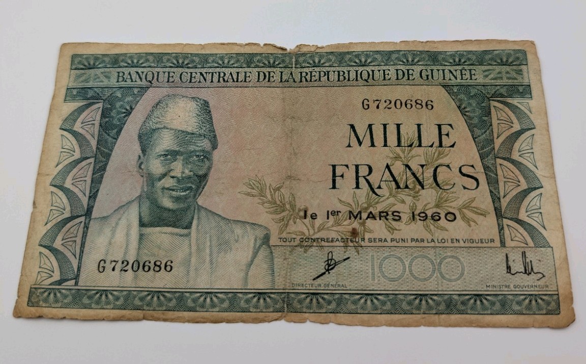 Africa Guinee: 1000 Francs, 1960