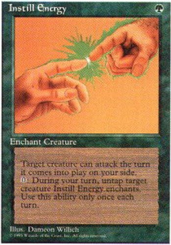 1x Instill Energy Heavy Play MTG Magic - Kid Icarus -