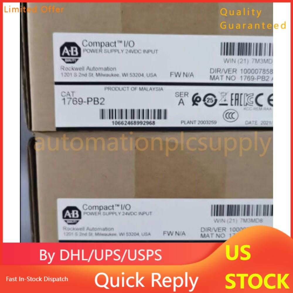 New Sealed AB 1769-PB2 CompactLogix DC 2A/0.8A Power Supply US Free Tax